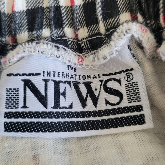 Vintage Y2K School Girl Plaid Skirt 90s Clueless Black Button Front Women Medium - Picture 9 of 10